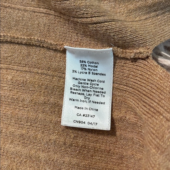 Talbots Ribbed Duster Open Front Cardigan - Picture 7 of 11